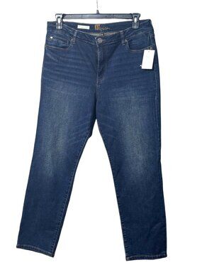 Kut From The Kloth Women’s  High-Rise Straight Leg Jeans Size 12-broken zipper